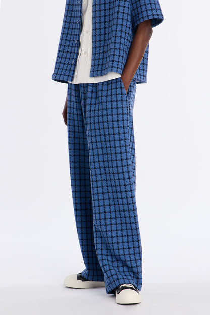 Baggy Theory Tweed Pant - Blue