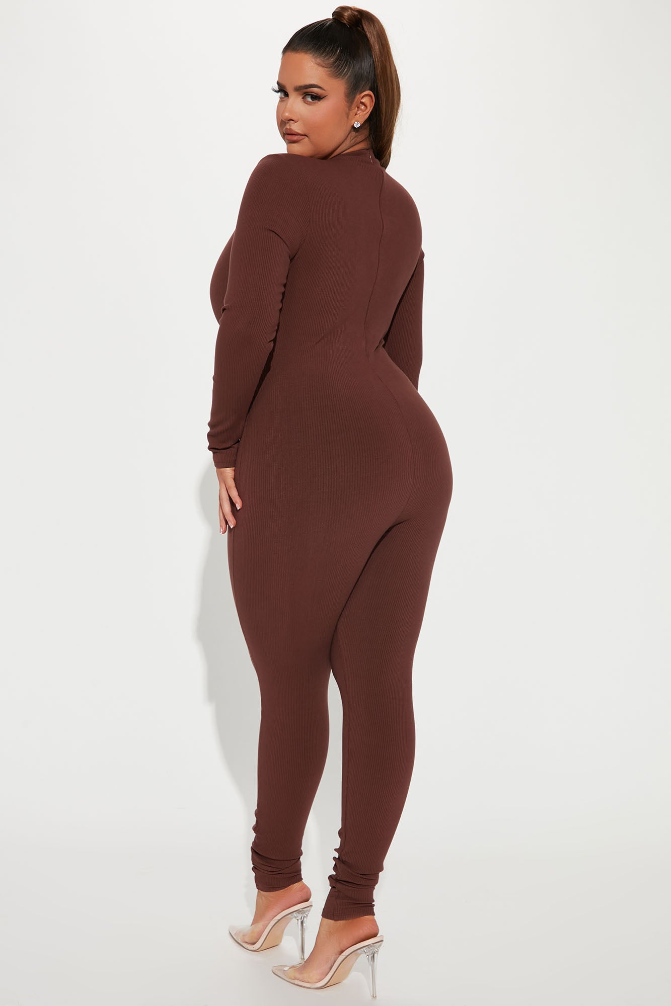 Maribel Snatched Jumpsuit - Chestnut