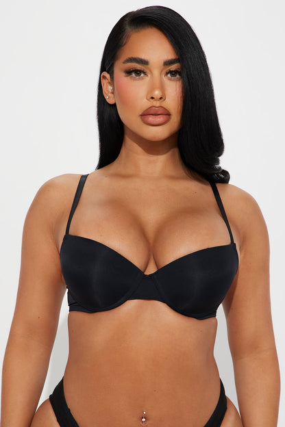 Flaunt It Extreme Push Up Bra - Black