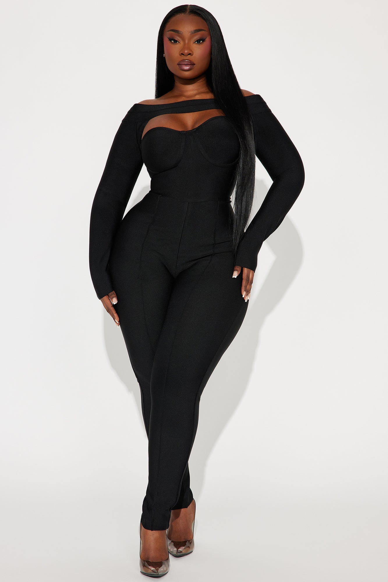 In My Element Bandage Jumpsuit - Black