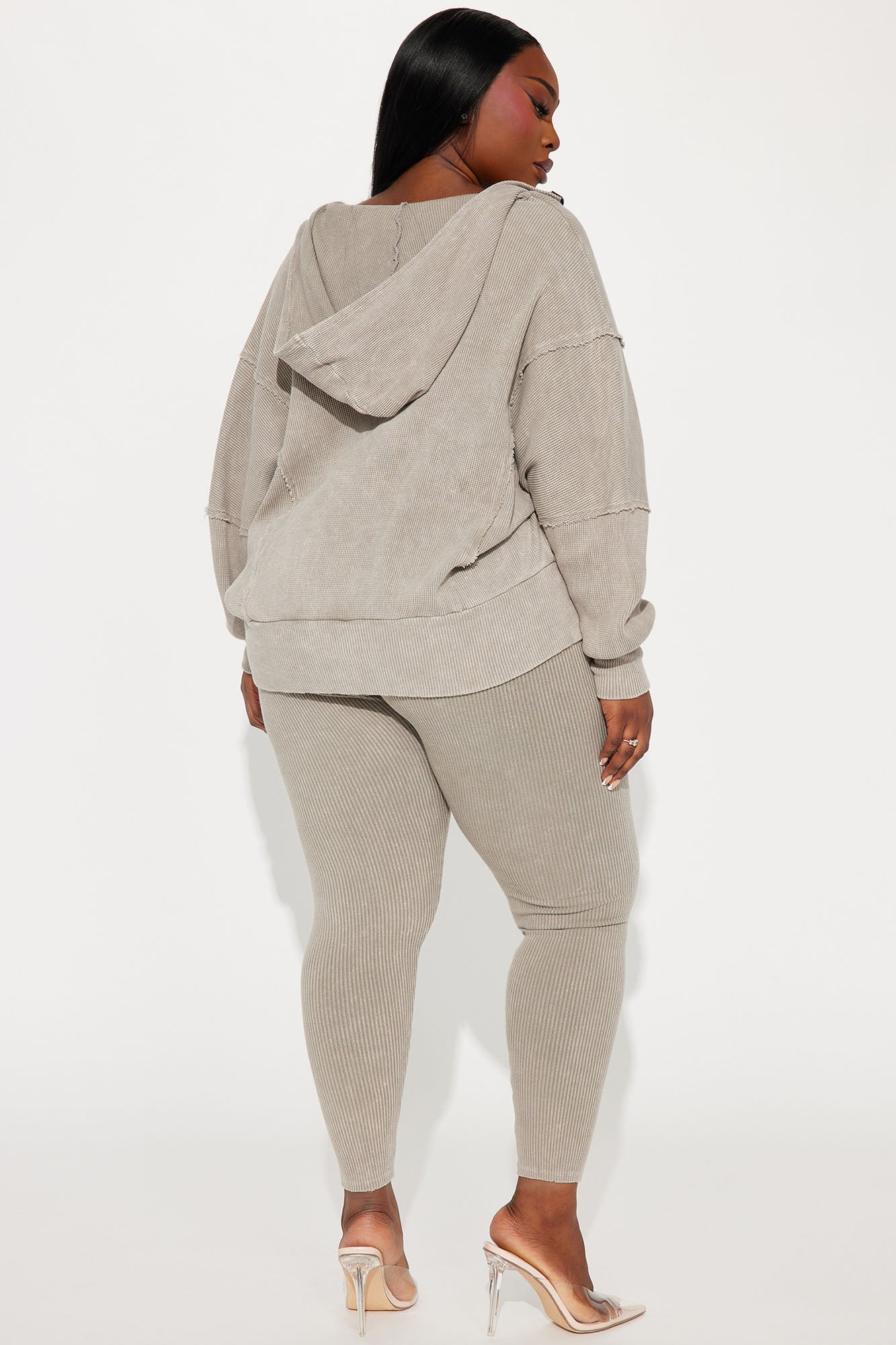Gigi Washed Legging Set - Grey