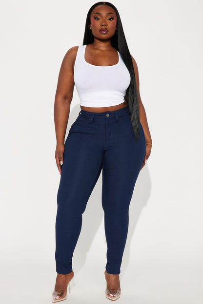 Hyperstretch Skinny Pants - Navy