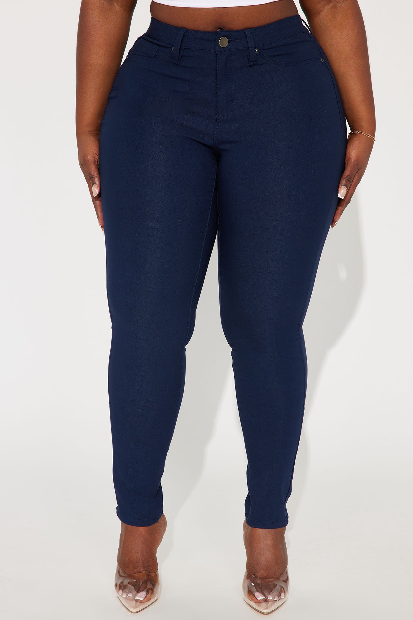 Hyperstretch Skinny Pants - Navy