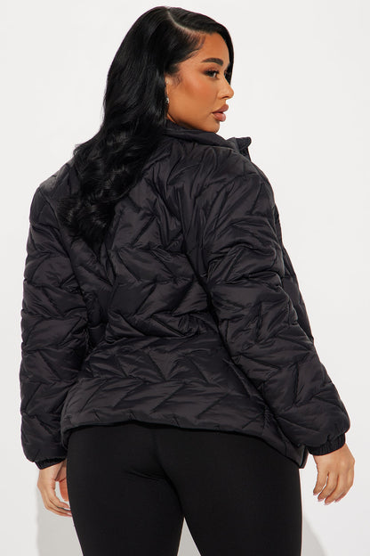 Ski Club Puffer Jacket - Black