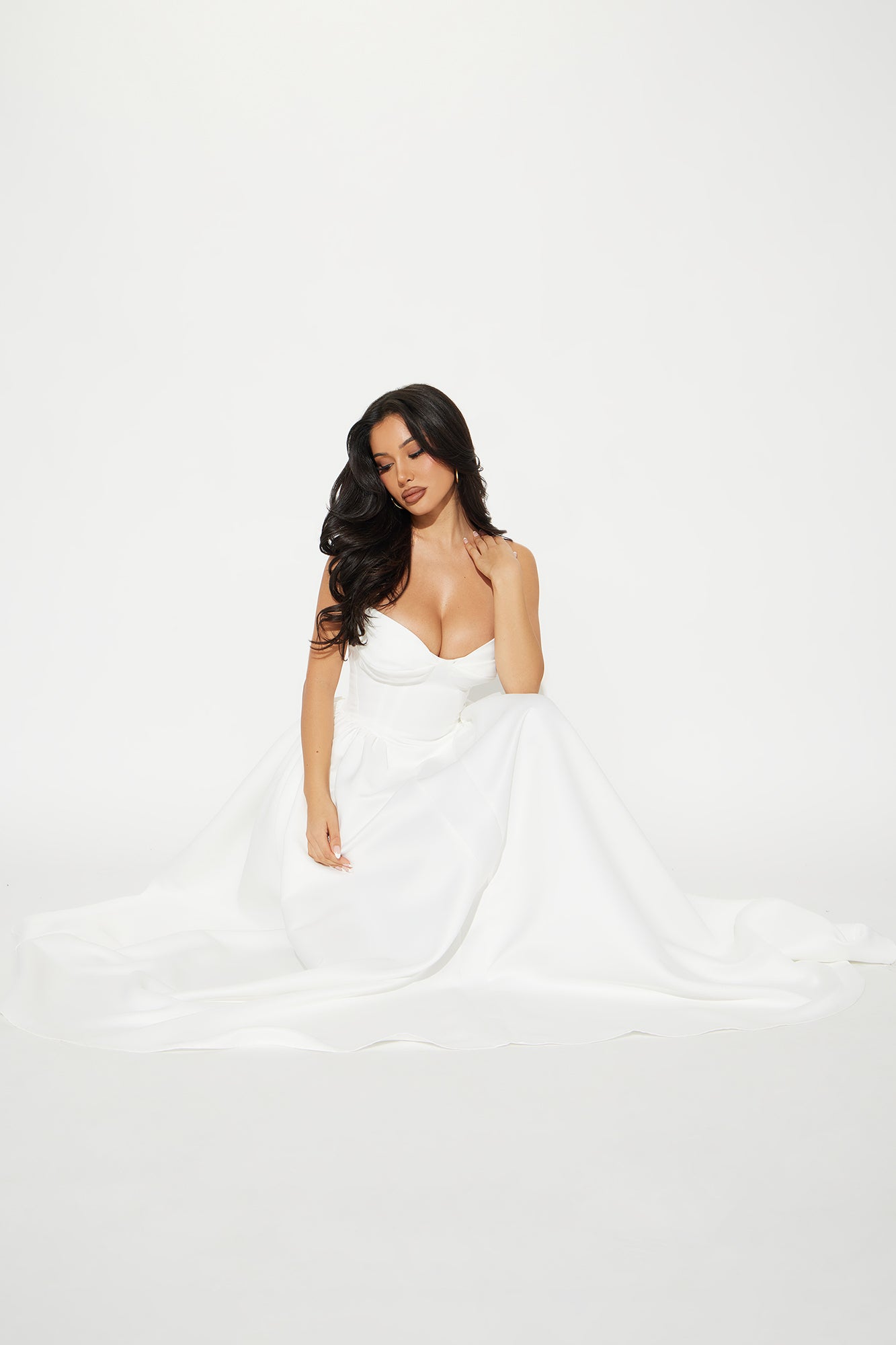 Sweet And Flirty Maxi Dress - White