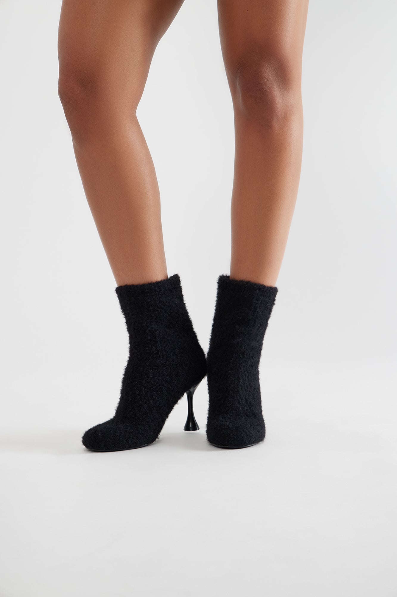 Toasty Knit Booties - Black