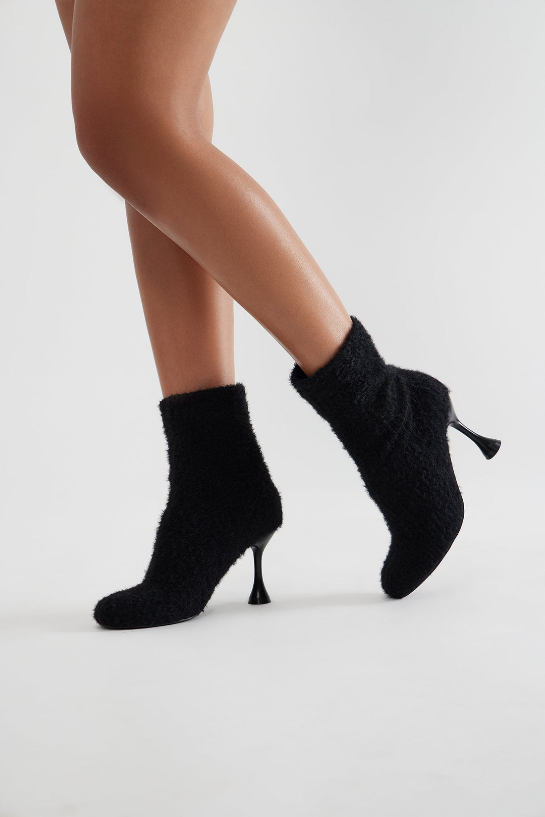 Toasty Knit Booties - Black