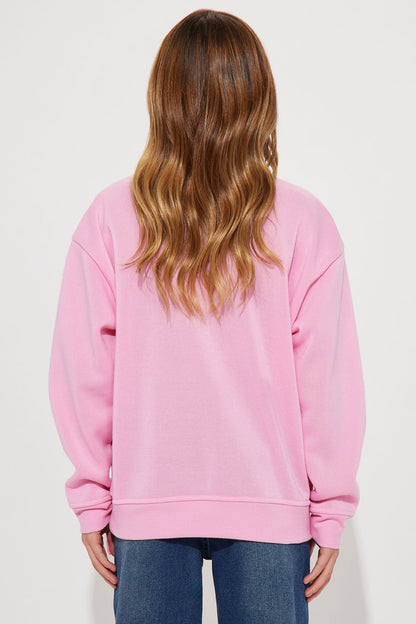 Mini High Maintenance Crew Neck Sweatshirt - Pink