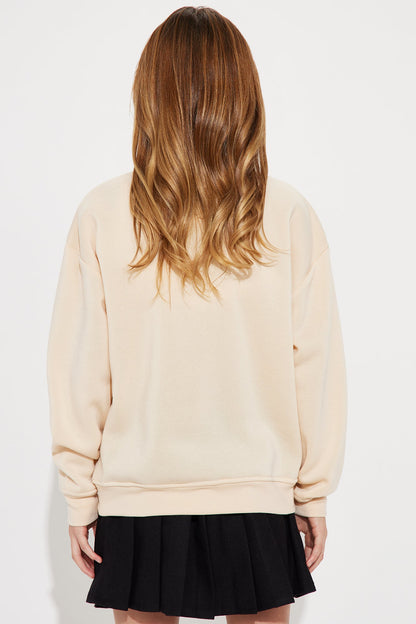 Mini LA Cutie Crew Neck Sweatshirt - Sand
