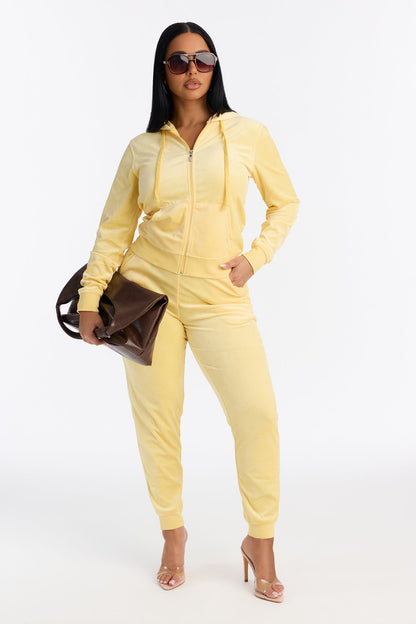 The Original Trendsetter Velour Set - Yellow