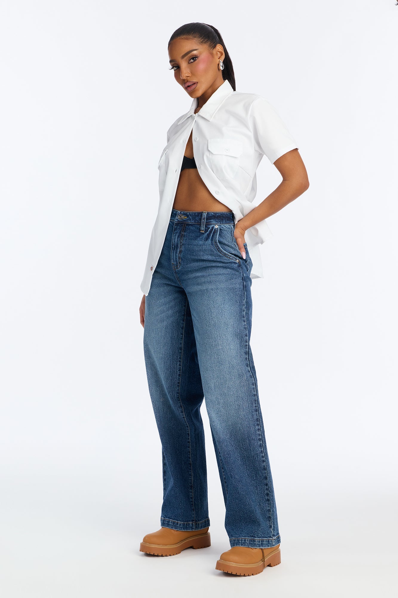 Just Relax Trouser Jeans - Dark Wash