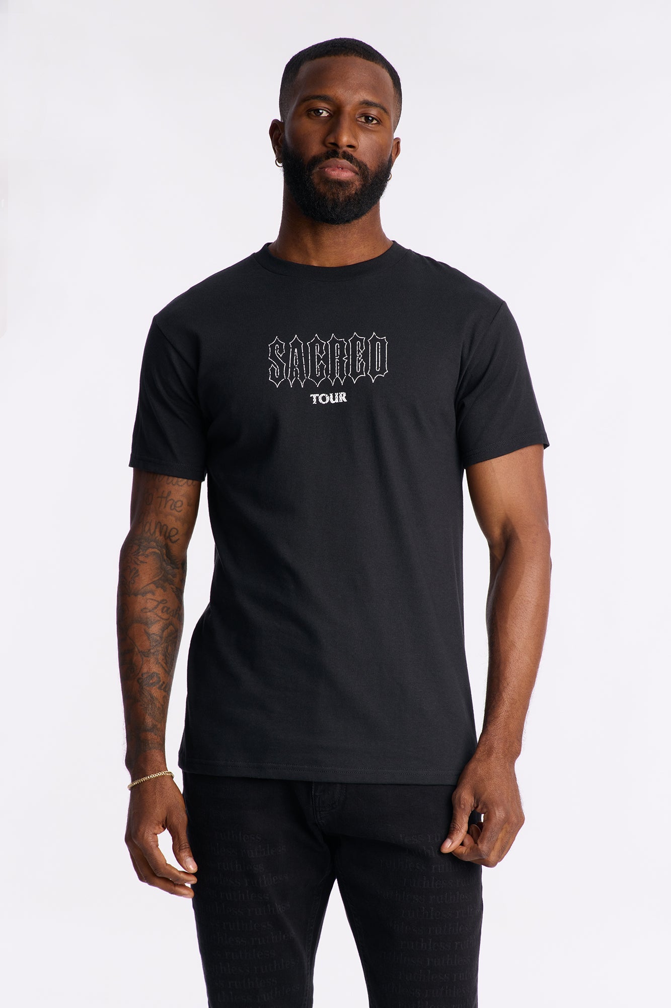 Sacred Tour Short Sleeve Tee - Black