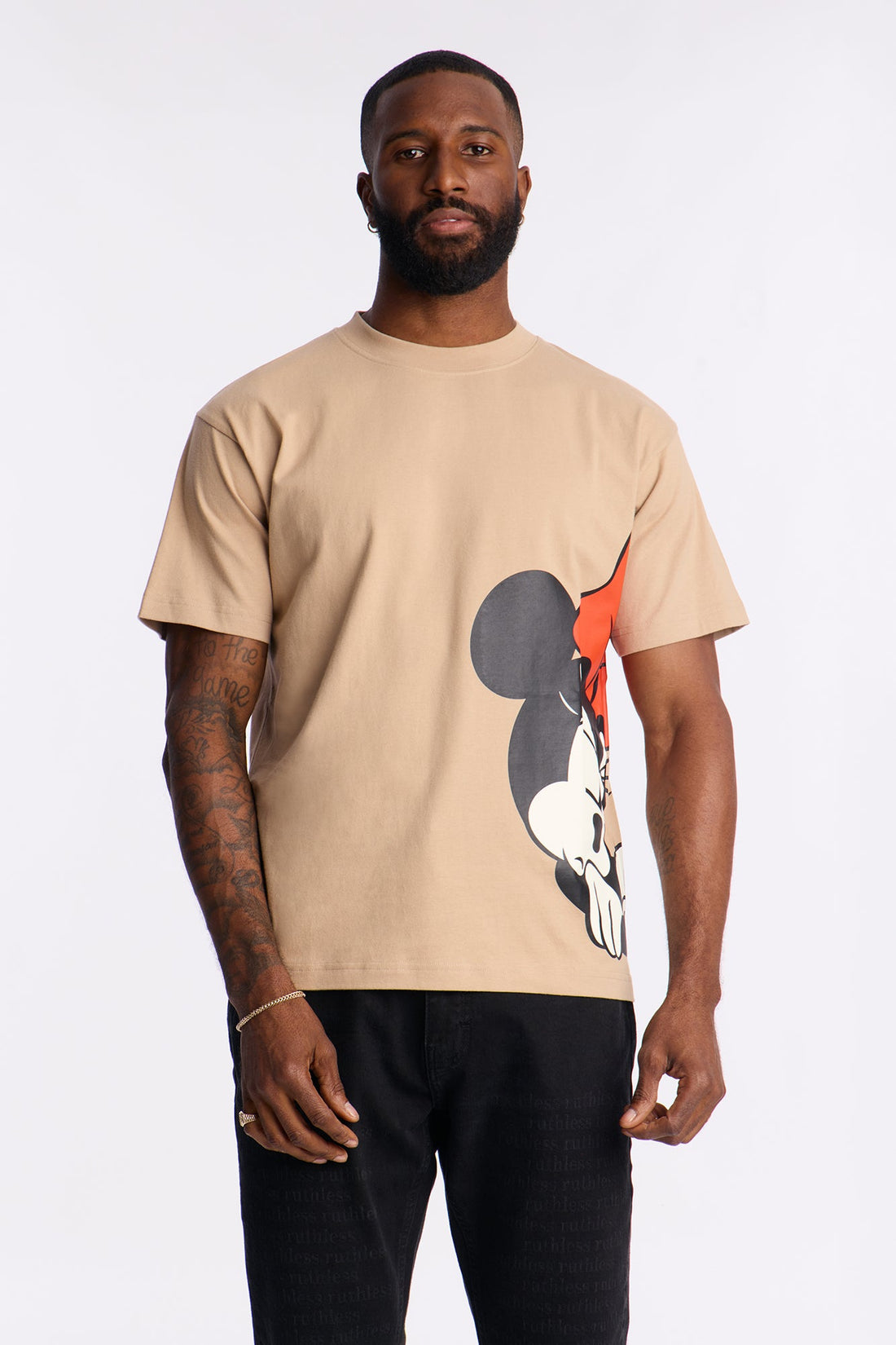 Disney Angry Minnie Premium Short Sleeve Tee - Brown