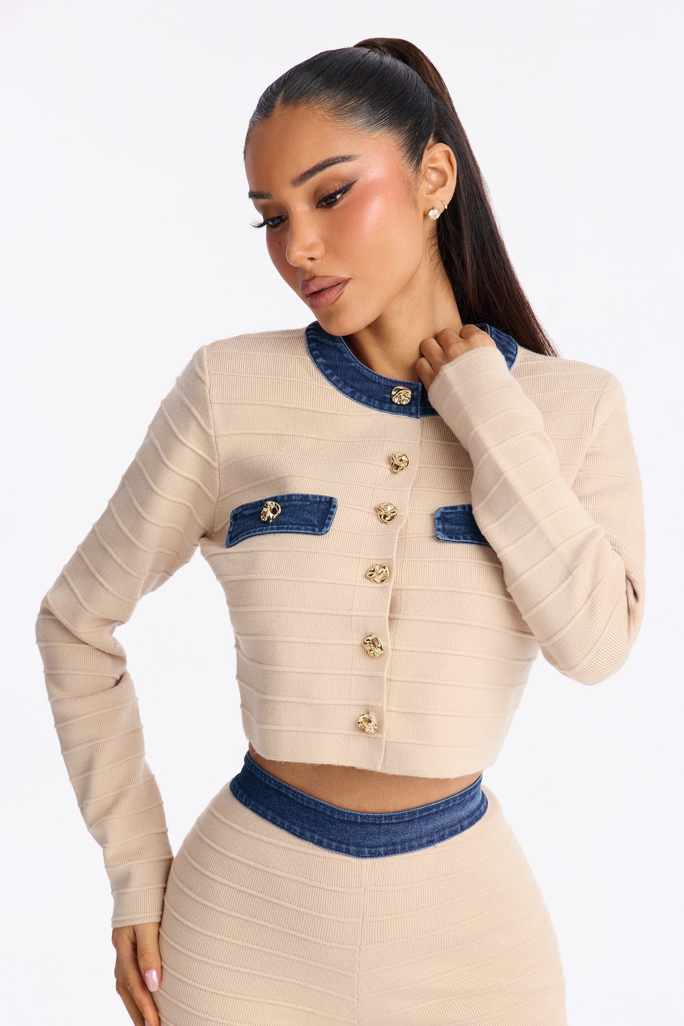 Minimal Vibe Sweater Pant Set - Taupe