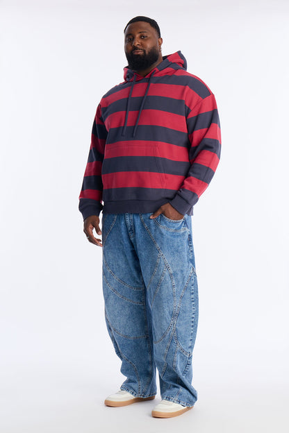 Barrel Paneled Ways Jean - Medium Blue Wash