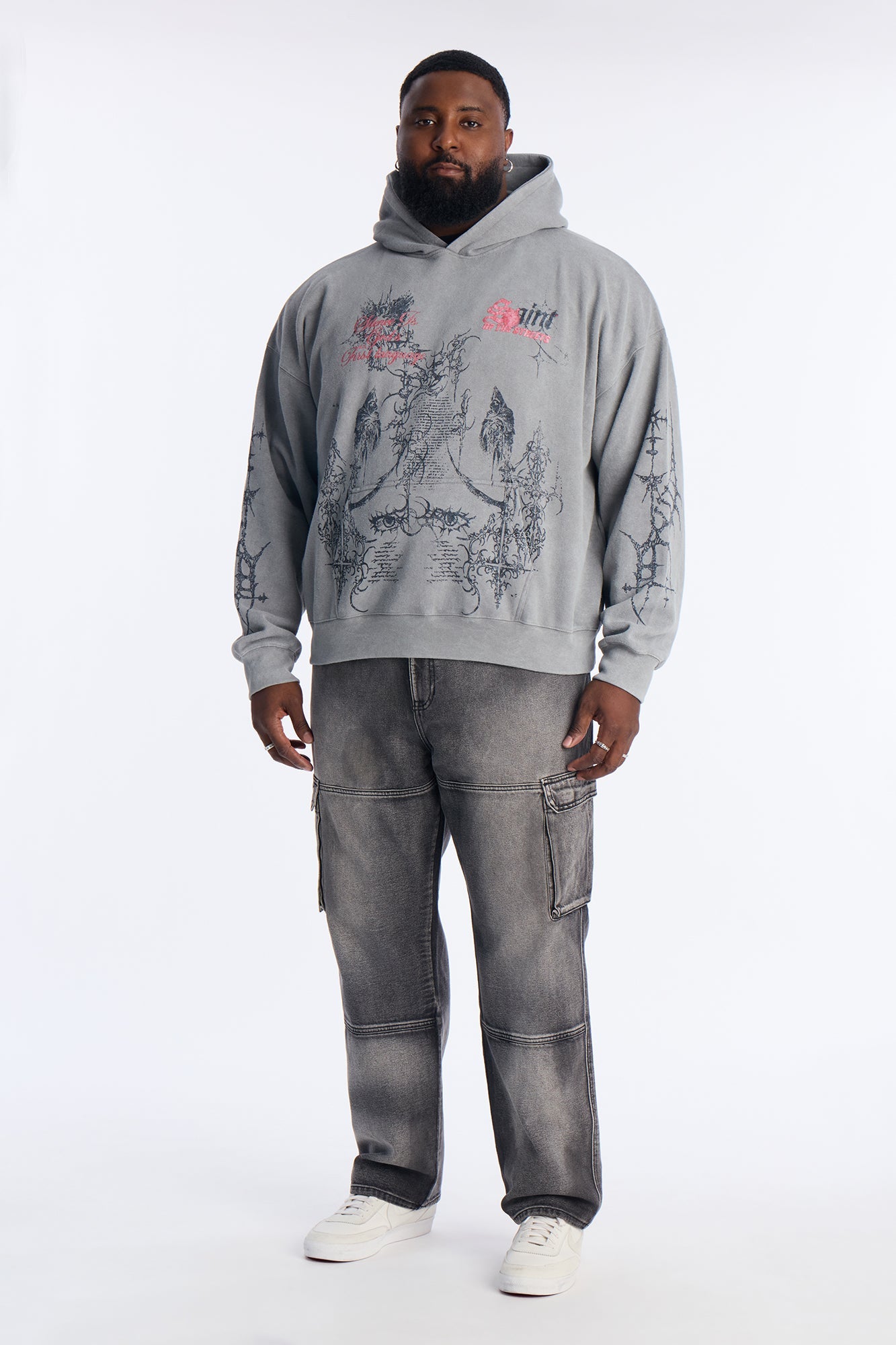 Saint Lifestyle Oversized Hoodie - Grey