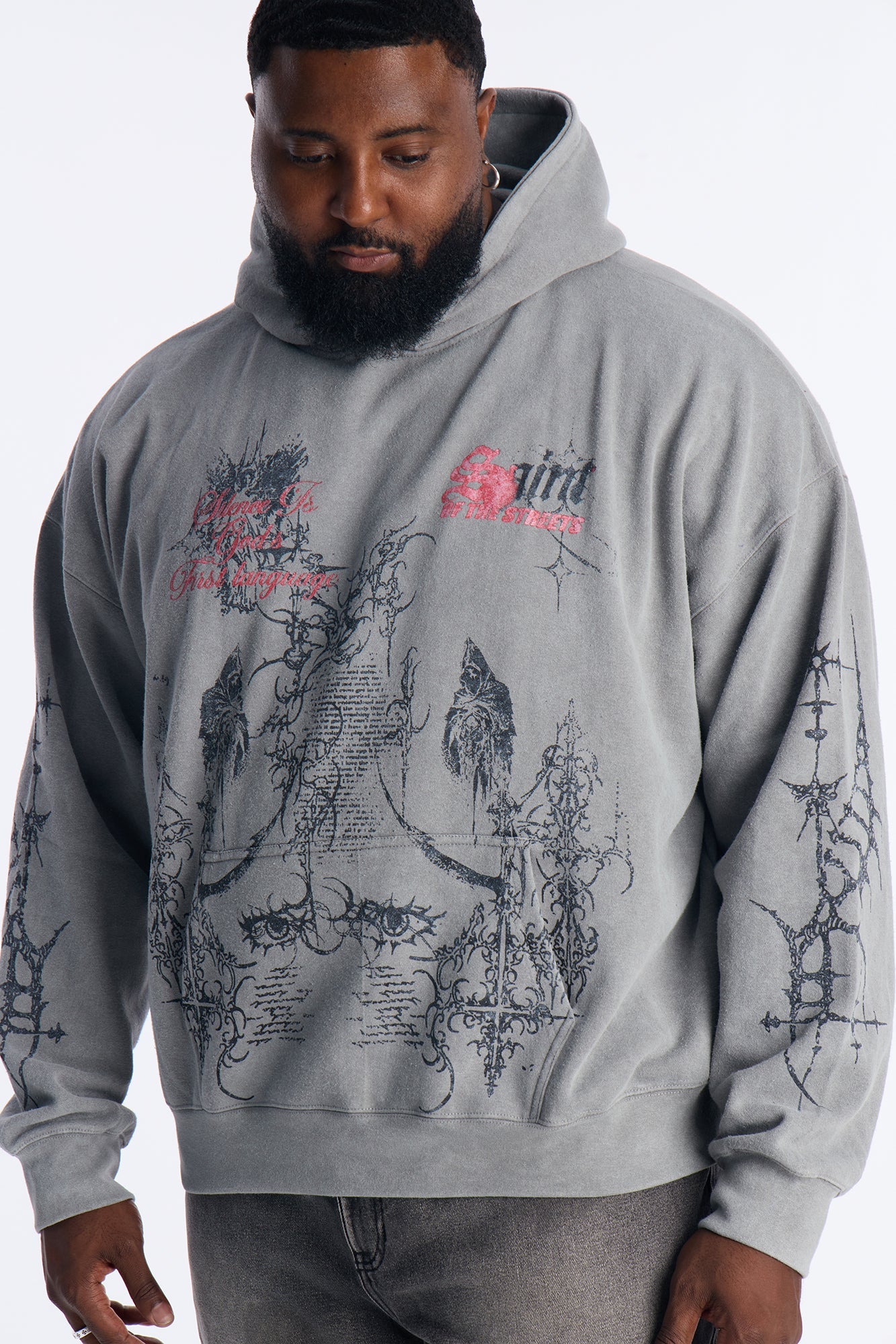 Saint Lifestyle Oversized Hoodie - Grey
