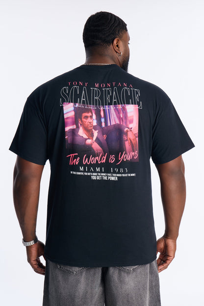 Scarface Miami 1983 Short Sleeve Tee - Black
