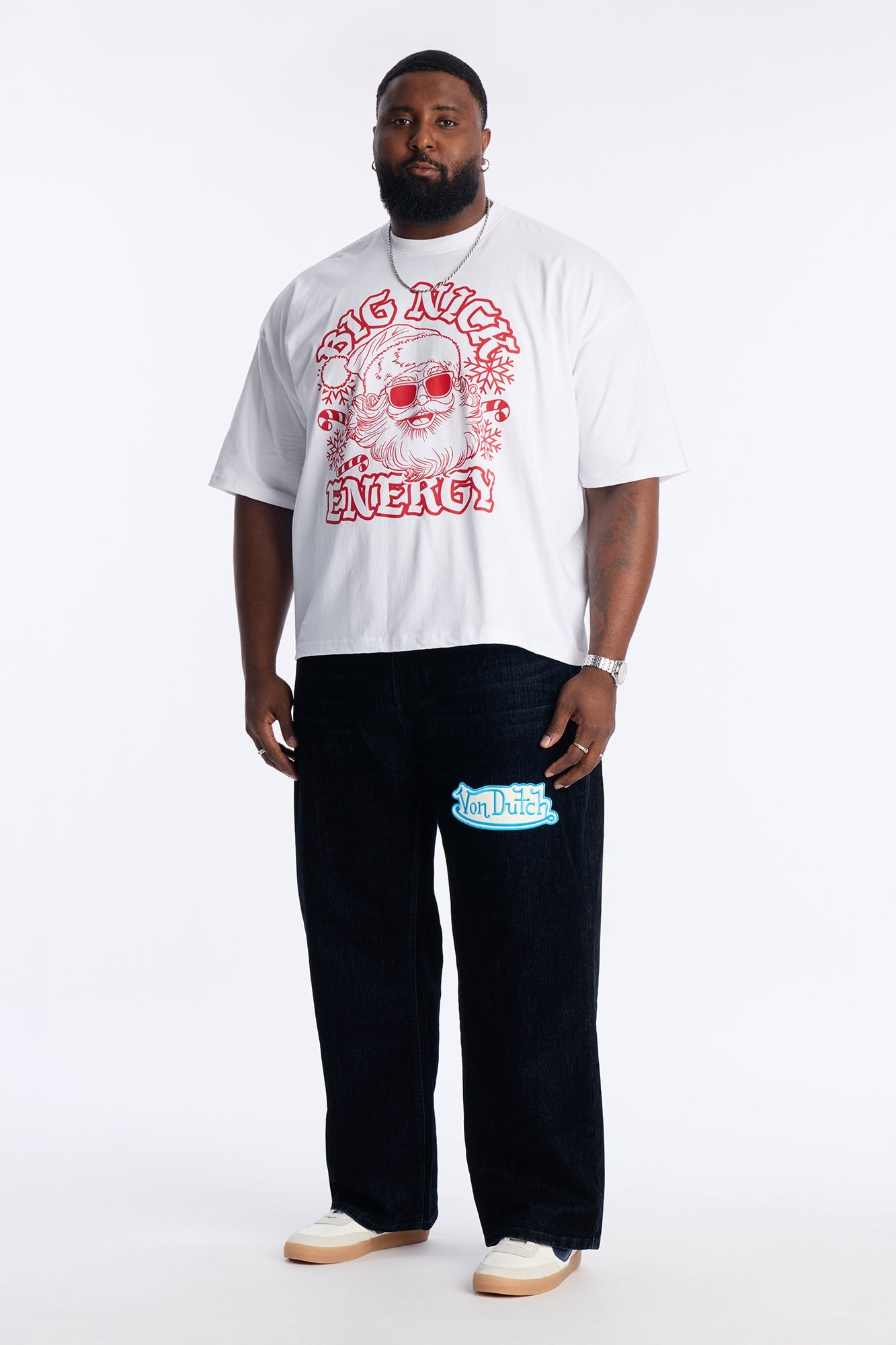 Baggy Von Dutch Bandidos Patch Jean - Dark Wash