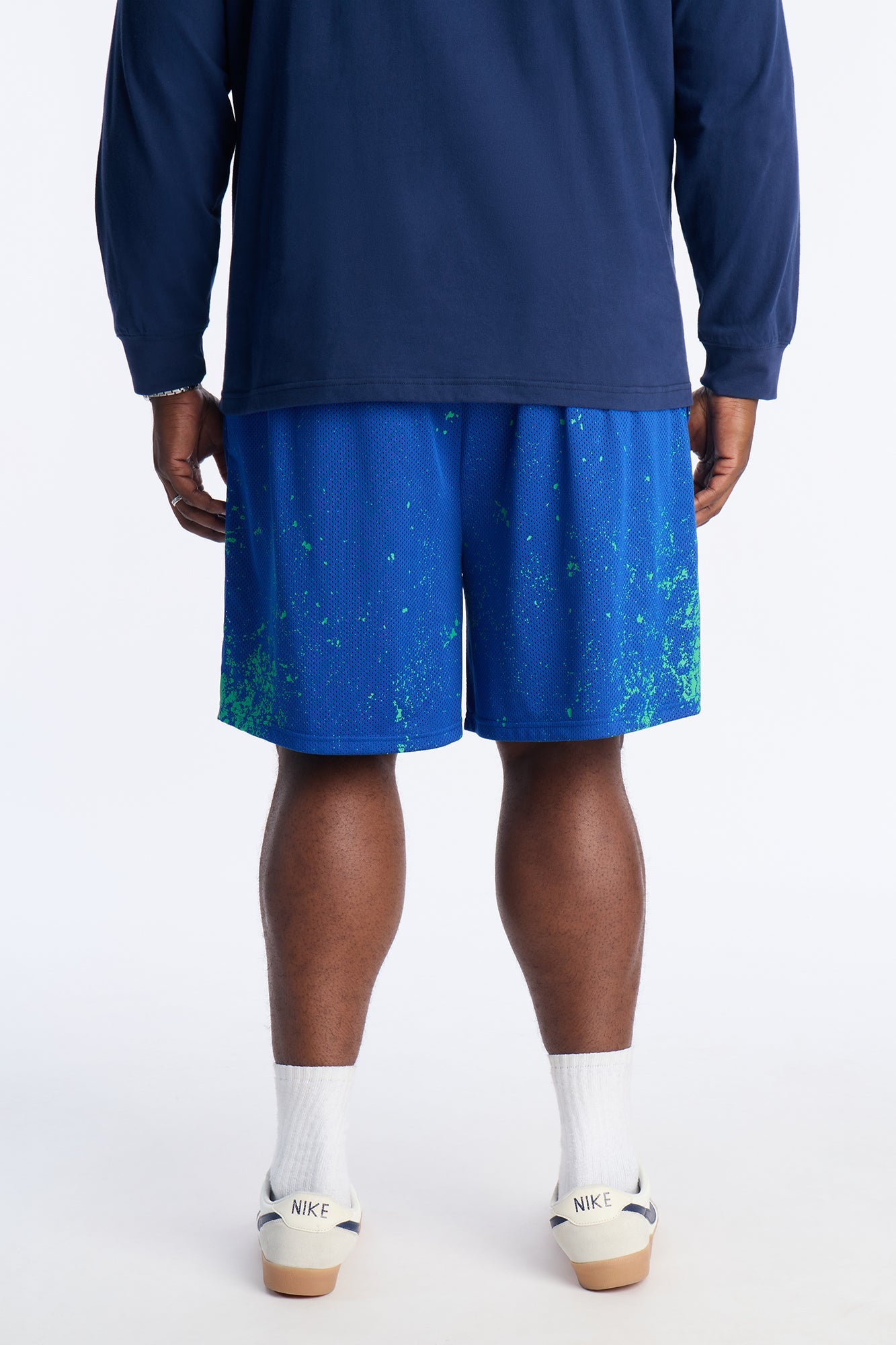 Cosmos Dust Mesh Short - Blue/combo