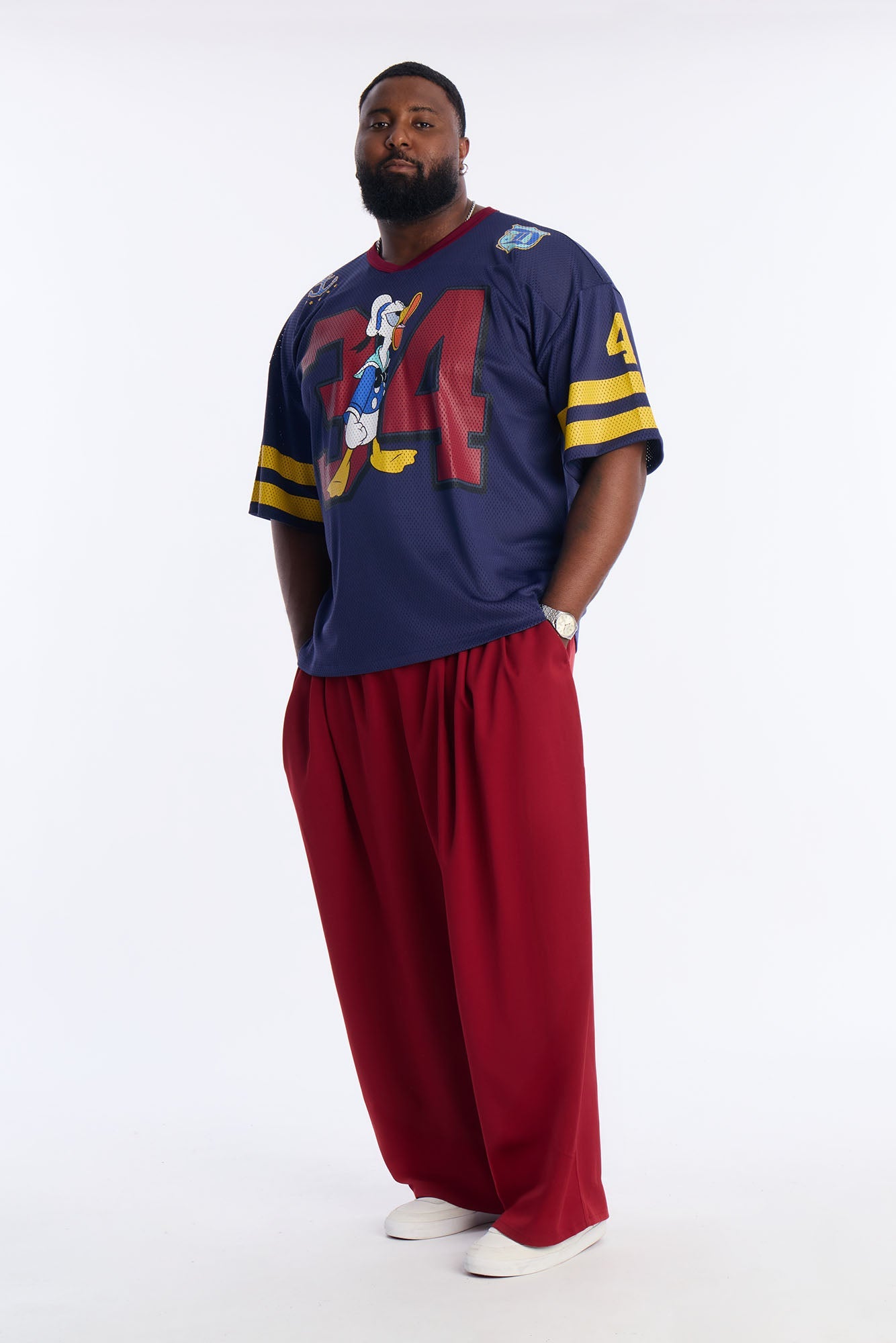 Disney Donald 34 Football Jersey - Navy