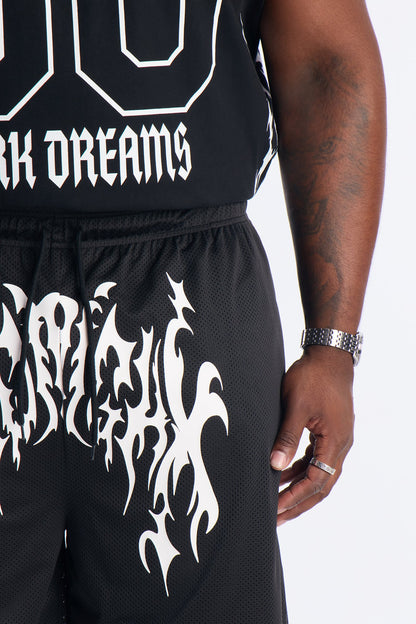 Midnight Anthem Graphic Mesh Short - Black/combo