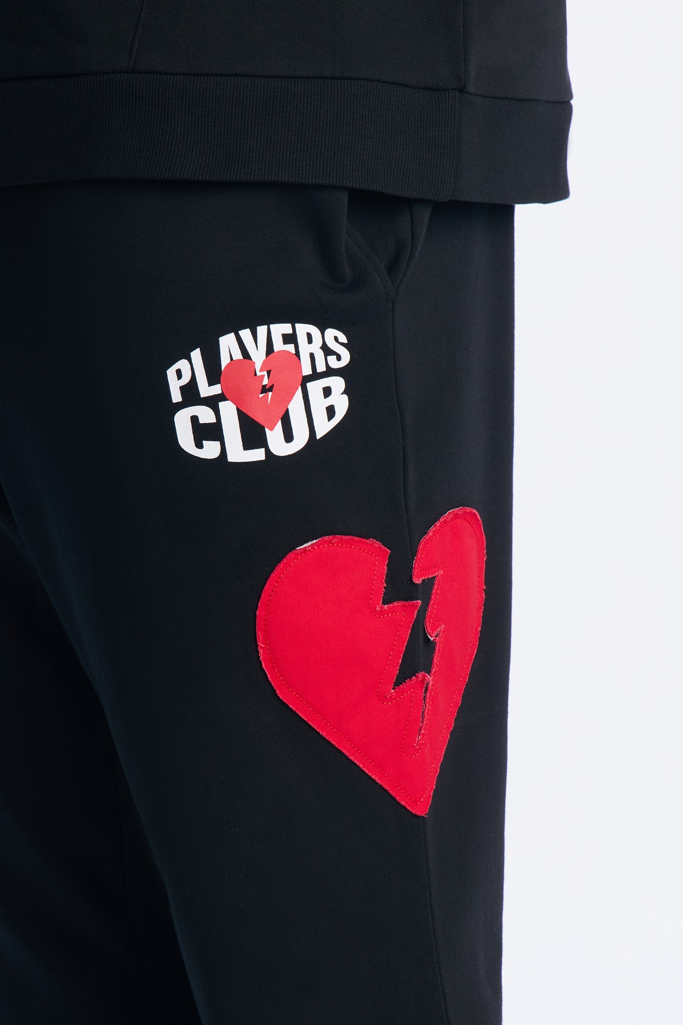 Heartbreakers Players Club Skinny Flare Sweatpants - Black