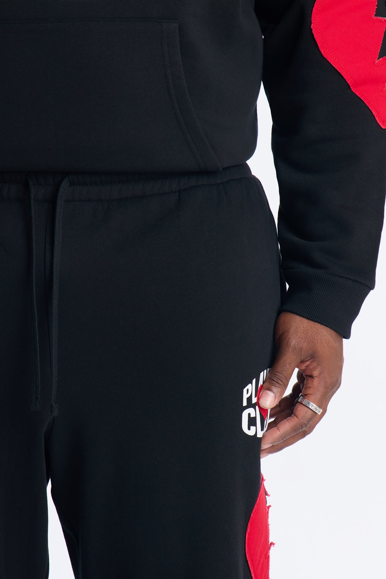 Heartbreakers Players Club Skinny Flare Sweatpants - Black