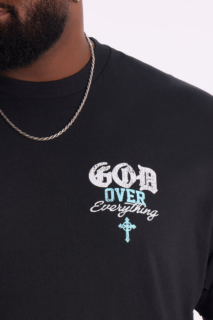 God Over Everything Short Sleeve Tee - Black