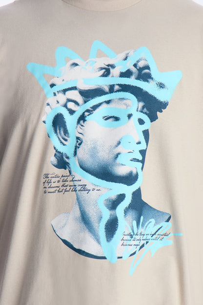 King Me Short Sleeve Tee - Grey