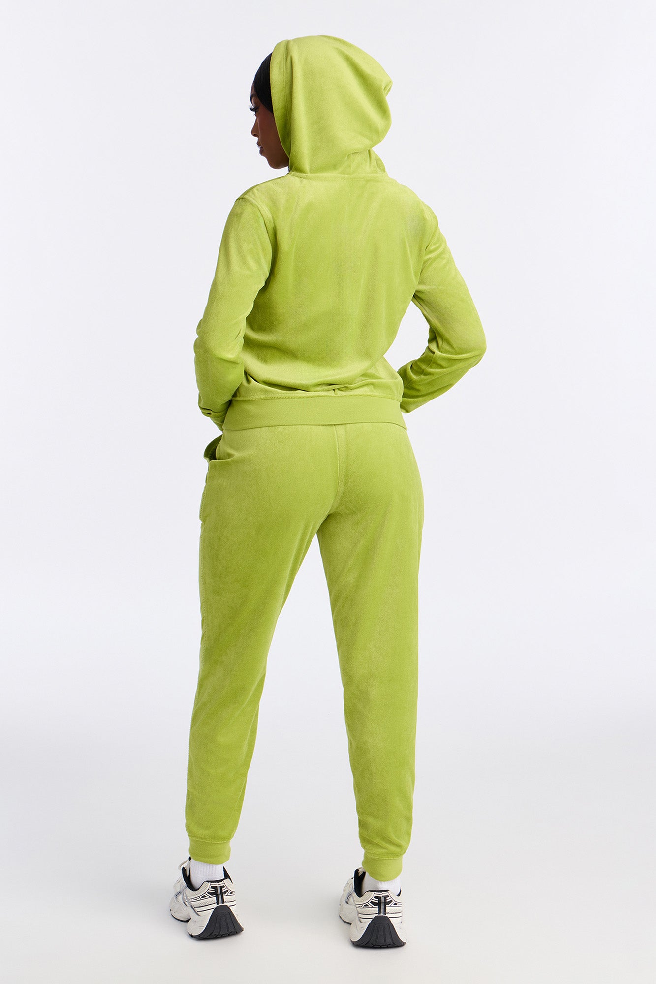 The Original Trendsetter Velour Set - Chartreuse