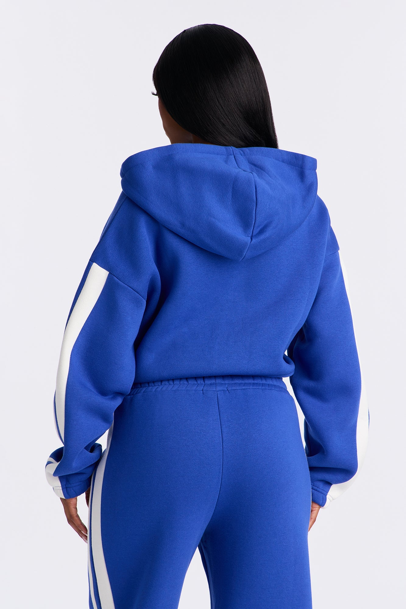 The Amara Fleece Sweatshirt Quarter Zip Up - Royal