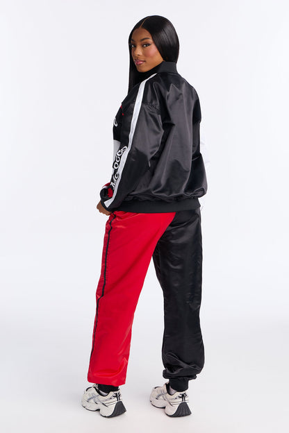 Morocco Moves Colorblock Pant Set - Black/Red