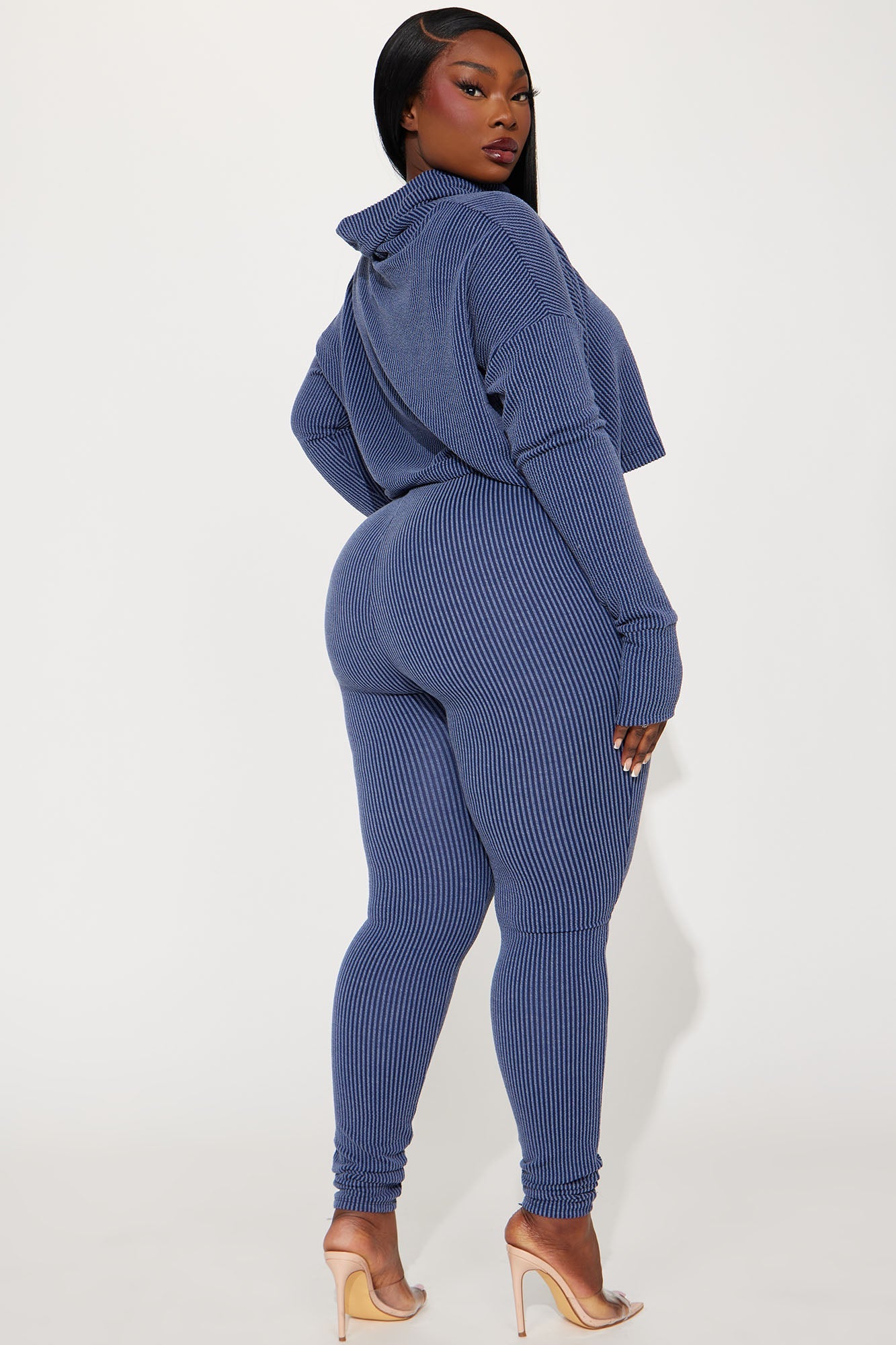 Thinking It Over 2 Piece Jumpsuit Set - Navy