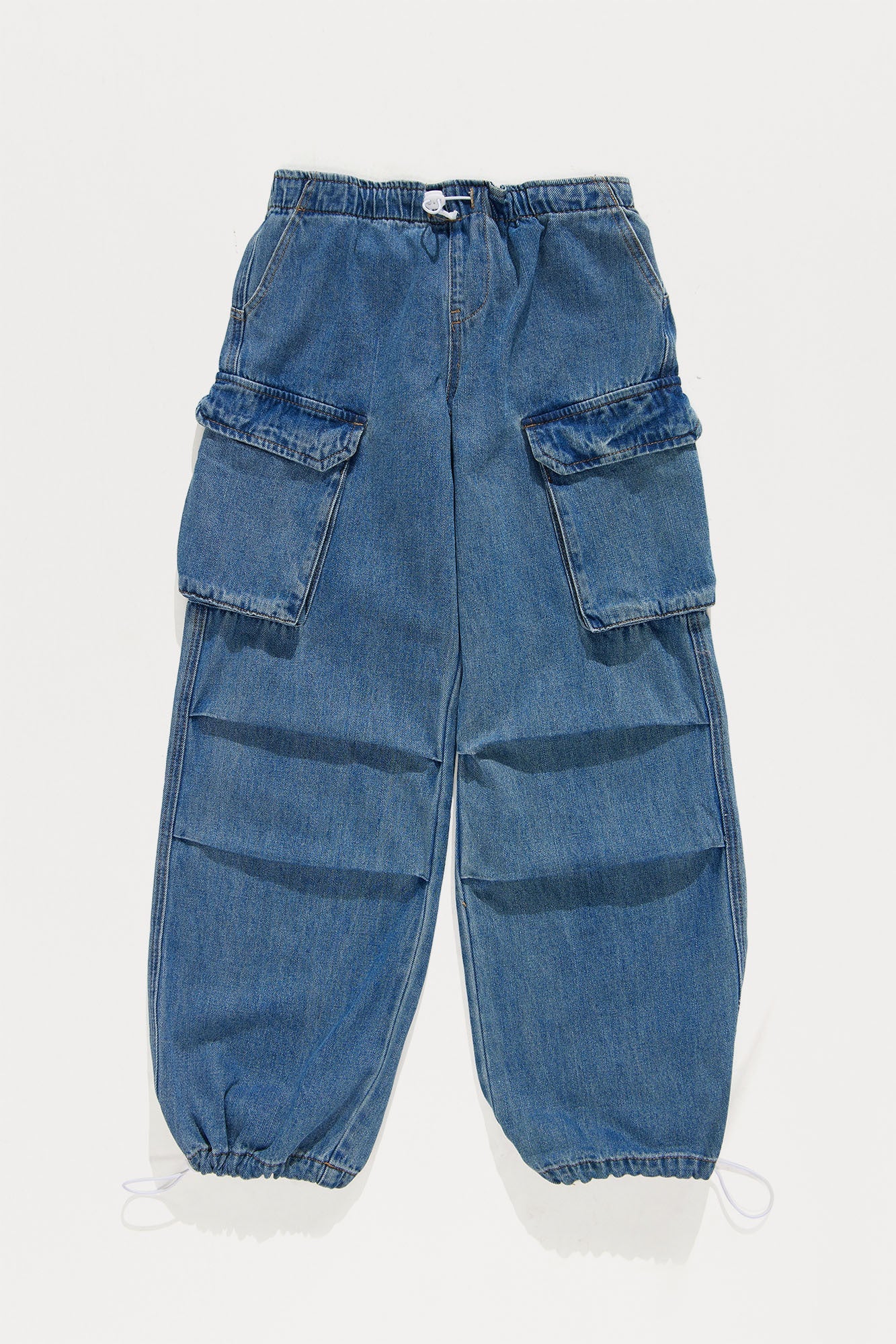 Mini So Relaxed Parachute Pant - Light Wash