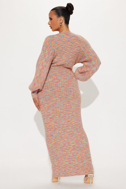 Sami Sweater Maxi Dress - Multi Color