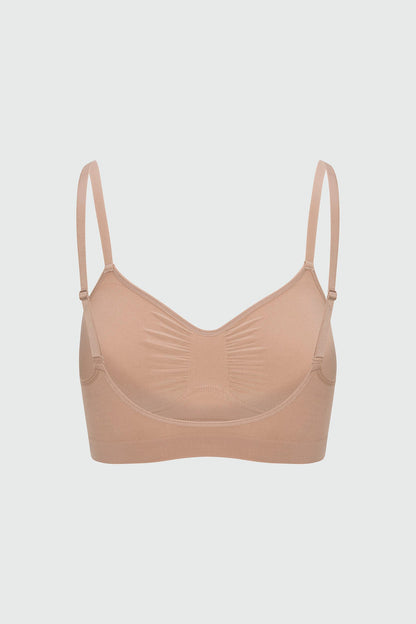 Nova Sculpt Seamless Strong Compression Bralette - Nude
