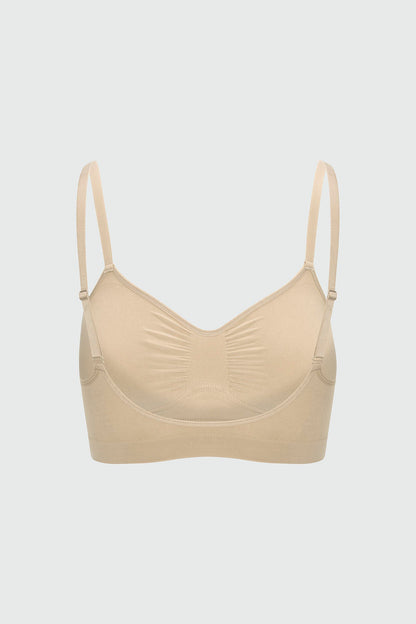 Nova Sculpt Seamless Strong Compression Bralette - Sand