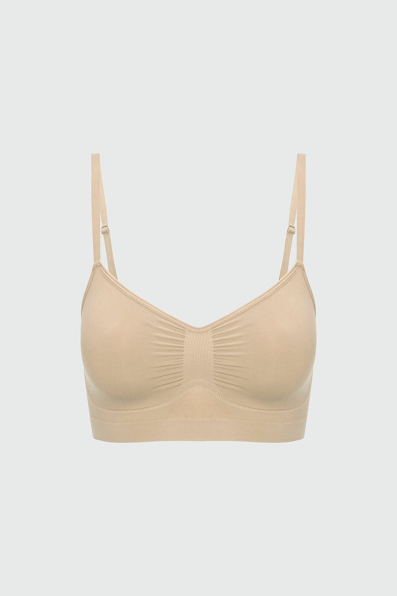 Nova Sculpt Seamless Strong Compression Bralette - Sand