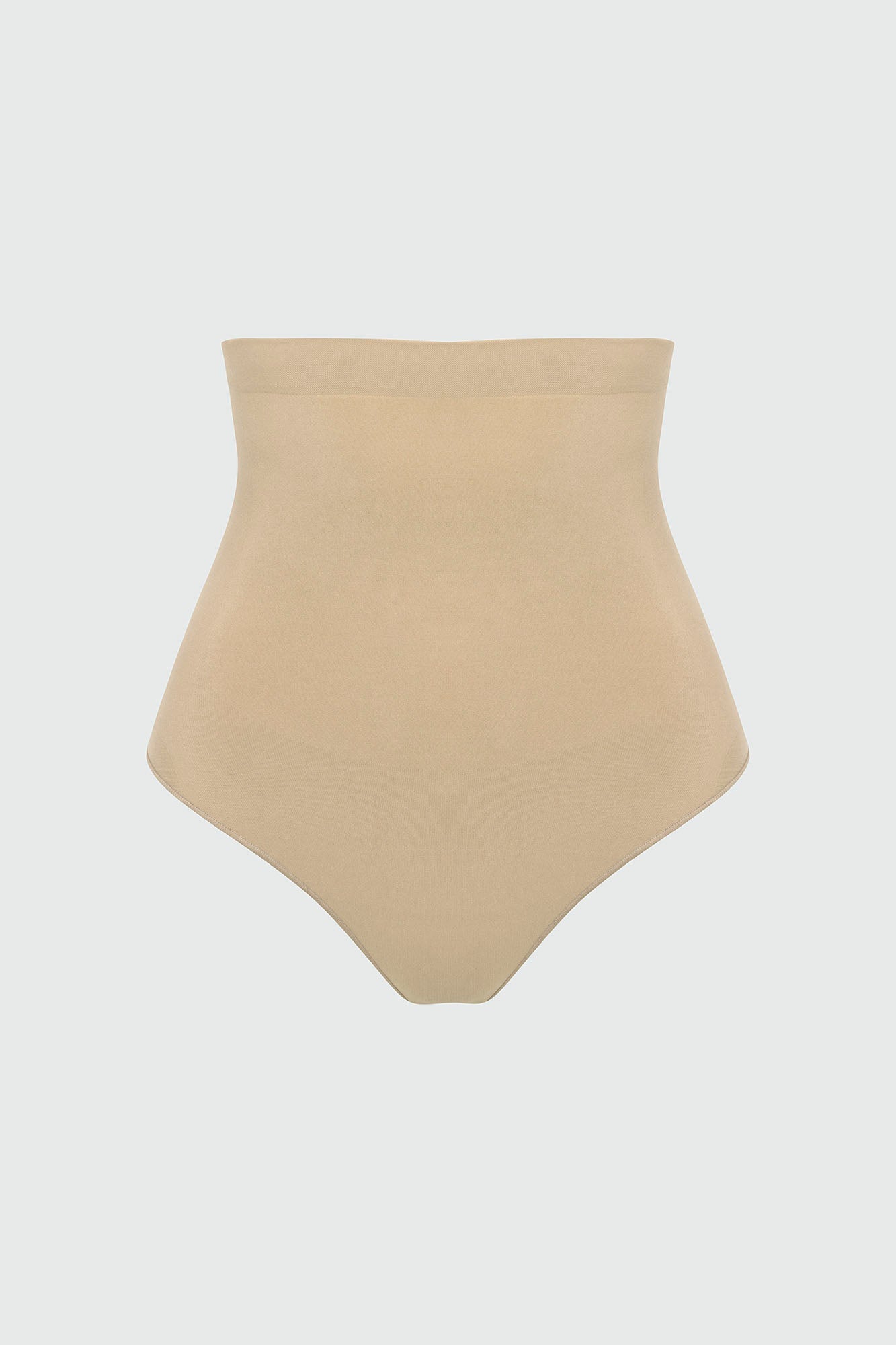 Nova Seamless Sculpt Strong Compression High Waisted Thong - Sand