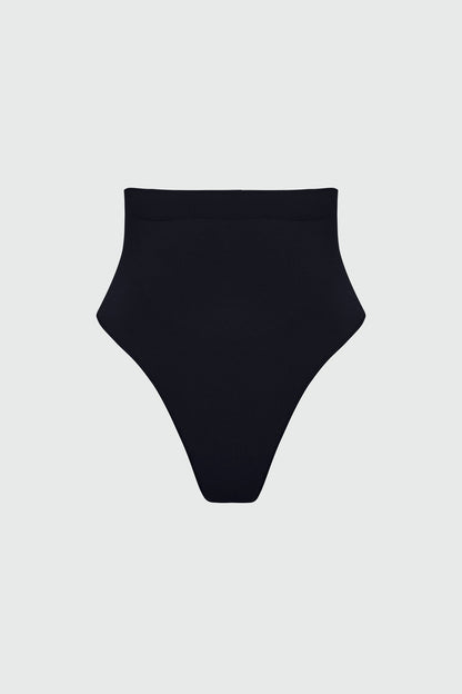 Nova Sculpt Seamless Strong Compression Mid Waist Thong - Black
