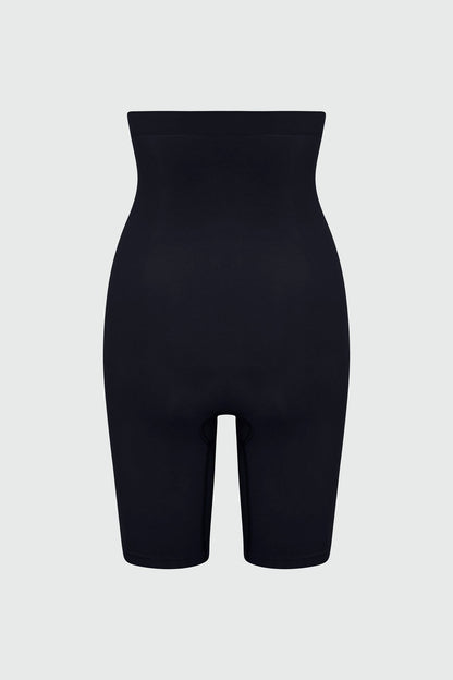 Nova Sculpt Seamless Strong Compression High Waisted Thigh Shaper - Black