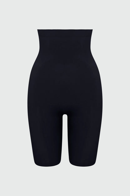 Nova Sculpt Seamless Strong Compression High Waisted Thigh Shaper - Black