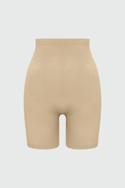 Nova Sculpt Seamless Strong Compression Thigh Shaper - Sand