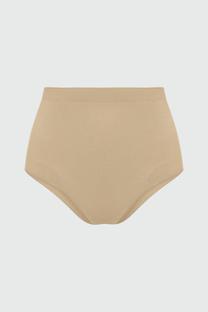 Nova Sculpt Seamless Strong Compression Mid Waist Brief - Sand