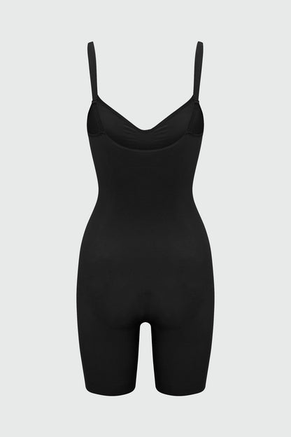Nova Sculpt Seamless Strong Compression Thigh Shaping Bodysuit - Black