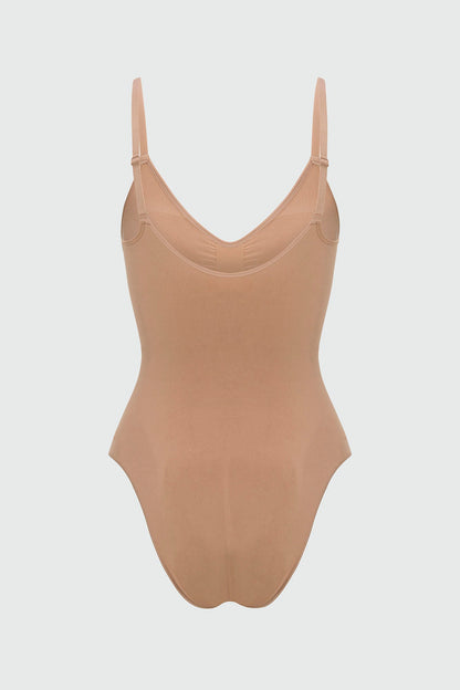 Nova Sculpt Seamless Strong Compression Brief Bodysuit - Nude