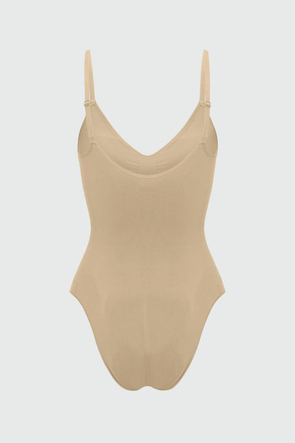Nova Sculpt Seamless Strong Compression Brief Bodysuit - Sand