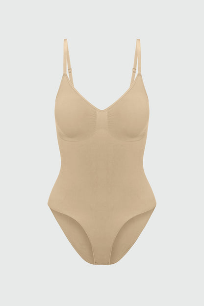 Nova Sculpt Seamless Strong Compression Brief Bodysuit - Sand