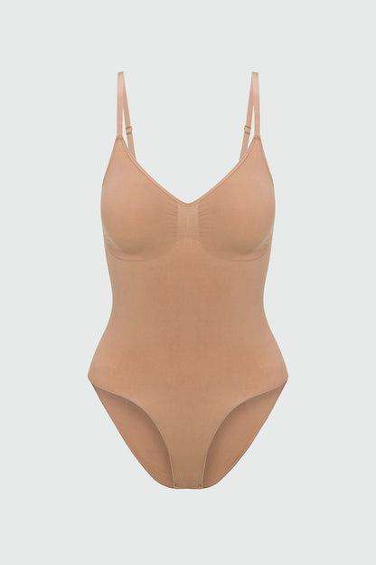 Nova Sculpt Seamless Strong Compression Brief Bodysuit - Nude
